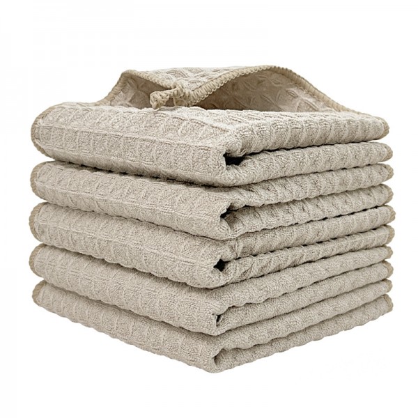 Waffle bar coffee machine cloth, absorbent cleaning cloth, household cleaning cloth, ultra-fine fiber pineapple cloth wholesale