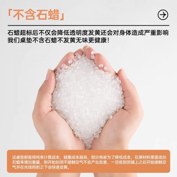 Soft glass PVC transparent tablecloth dining table mat, non washable, waterproof, oil resistant, heat-resistant plastic crystal board, coffee table tabletop mat