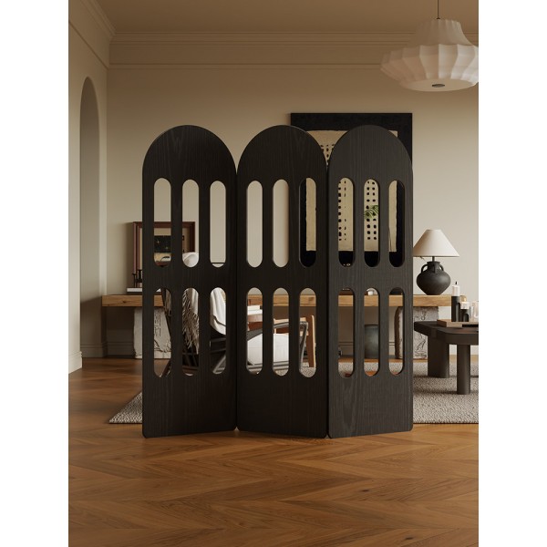 Screen partition wall, entrance facing door, light luxury, high-end feeling, living room 2025 new model, foldable and movable, blocking entrance hall