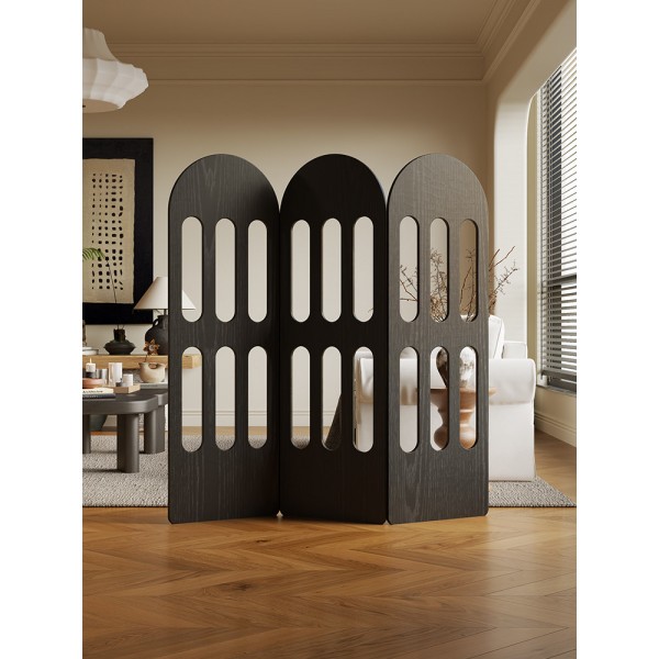 Screen partition wall, entrance facing door, light luxury, high-end feeling, living room 2025 new model, foldable and movable, blocking entrance hall