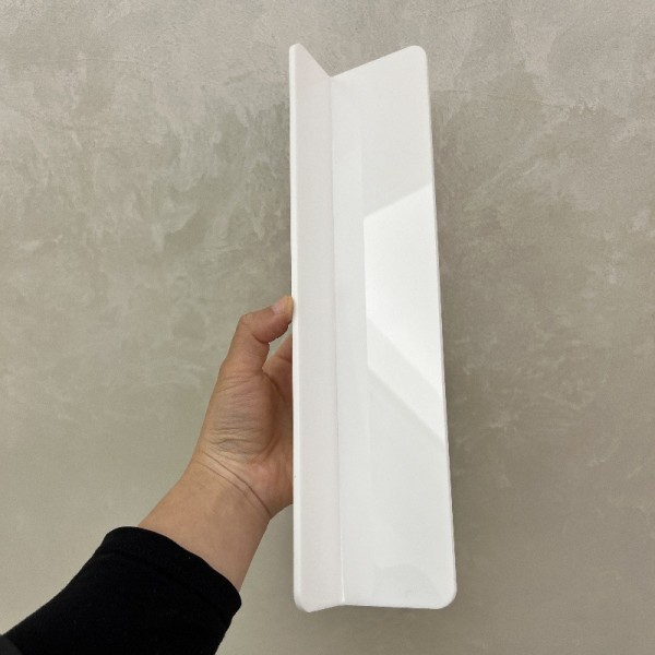 Acrylic L-shaped partition, bathroom mirror cabinet, gap partition, anti drop storage, layered bathroom cosmetics storage