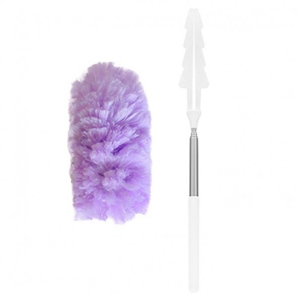 Hot selling chicken feather duster, electrostatic precipitator, disposable stretchable purple non-woven fabric cleaning tool, cross-border