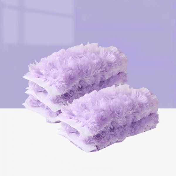 Hot selling chicken feather duster, electrostatic precipitator, disposable stretchable purple non-woven fabric cleaning tool, cross-border