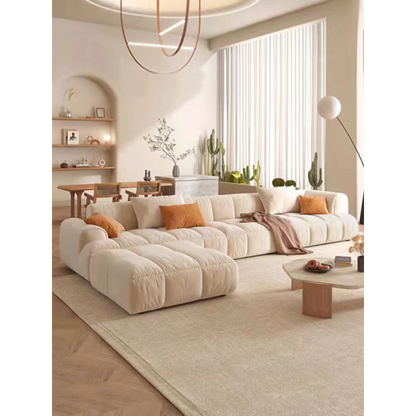 Modern Nordic Velvet Sectional Sofa Set Designer Moduler for Hotel and Home Living Room Furniture
