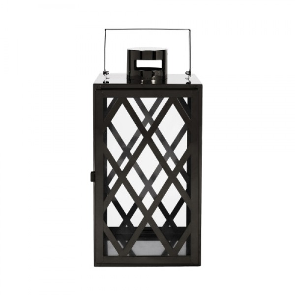 ANTON 14"H STAINLESS STEEL LANTERN