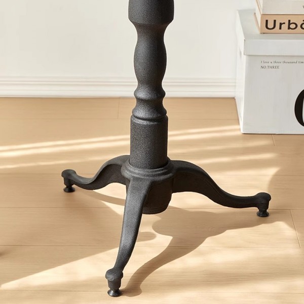 Solid wood vintage small round table coffee table American-style balcony antique restaurant trendy coffee table