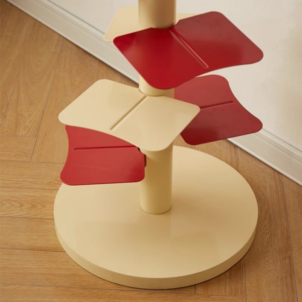 Invisible floor-standing bookshelf, trendy wrought iron living room wall-mounted storage, multi-tiered simple shelving unit