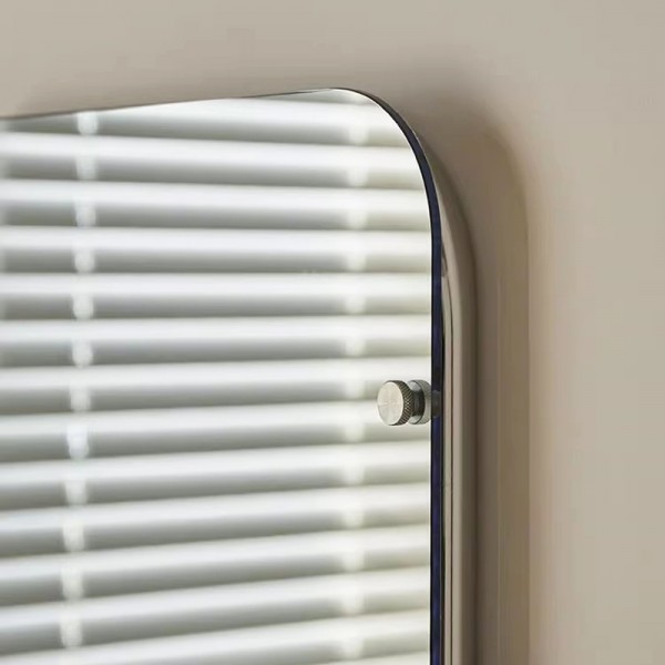 Floor-standing mirror, trendy, light luxury, solid wood, integrated dressing table, antique-style dressing mirror