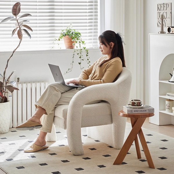 Elephant Trunk Chair with Simple and Trendy Sofa for Living Room, Single Person Leisure Fabric Luxury High-end