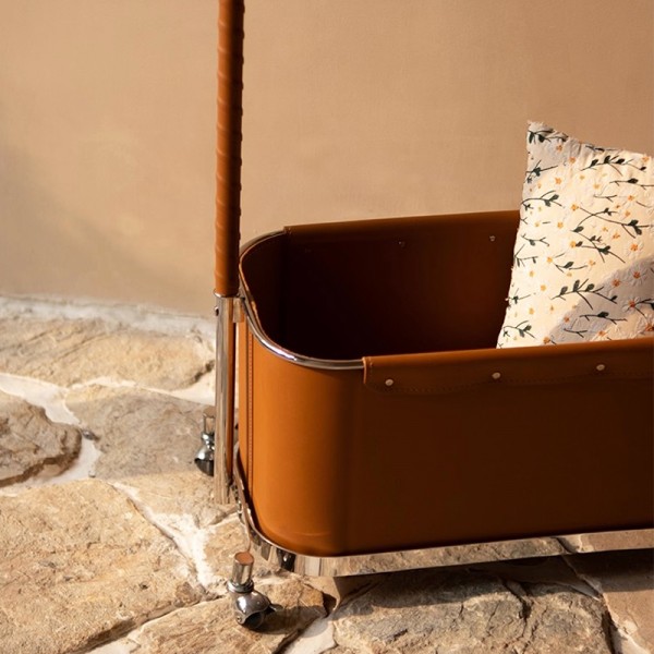 Clothes rack with hanging clothes, movable stainless steel bedroom floor-standing household dirty clothes basket storage