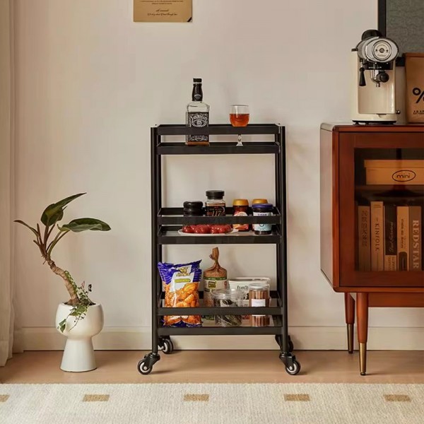 Ebi Trolley Used Changhong Tempered Glass Movable Internet Celebrity Snack Cart Small Tea Table