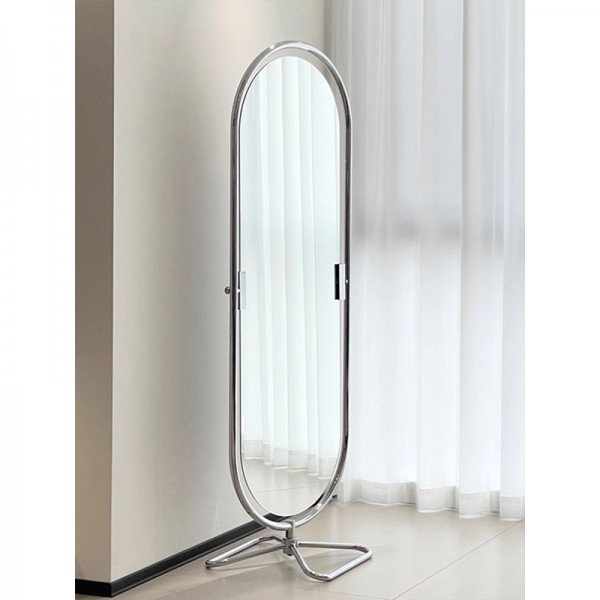 Full-length mirror, Instagram-style, one-piece butterfly dressing mirror, antique rotating floor-standing mirror
