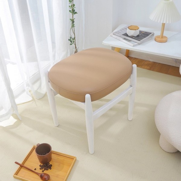 Shoe bench, home bedroom makeup bench, light luxury modern minimalist solid wood bench