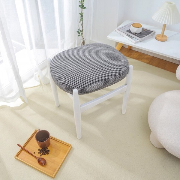 Shoe bench, home bedroom makeup bench, light luxury modern minimalist solid wood bench