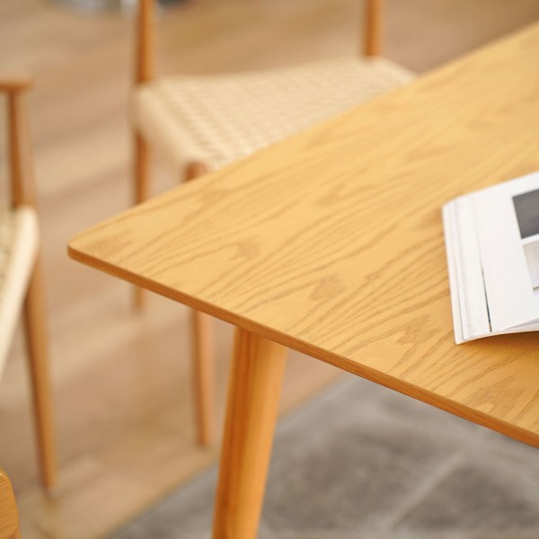 New Modern Luxury Restaurant Furniture Plate Wood Chair Cafe Hotel Solid Wooden Dining Table and Chairs Set Dining Room