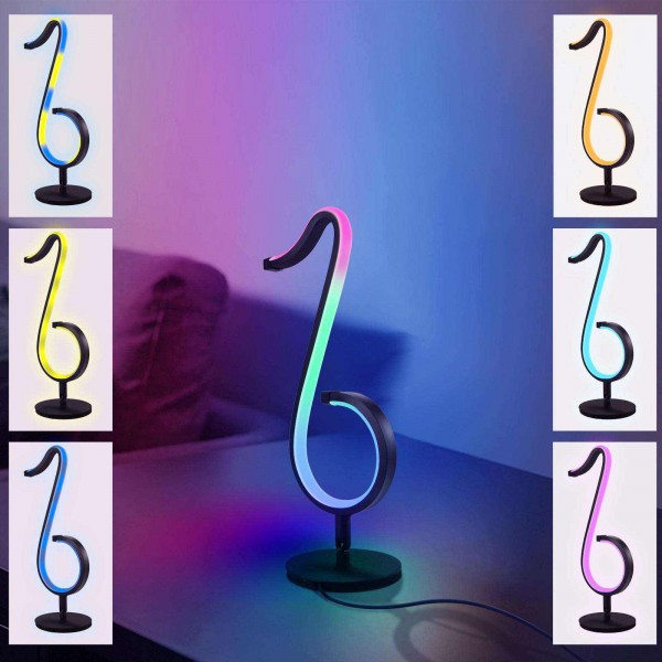 Intelligent APP Remote Control Symphony Atmosphere Light LED Night Light 180&deg Rotation Desktop Bedside for Home Decor Lamp