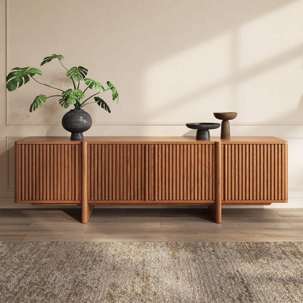 Wood TV Stand Modern Luxury Living Room Furniture Wooden TV Cabinet Entertainment Centers Console Table