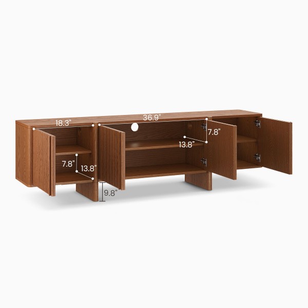 Wood TV Stand Modern Luxury Living Room Furniture Wooden TV Cabinet Entertainment Centers Console Table
