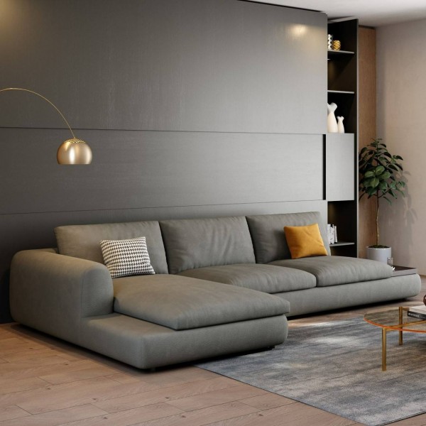 Italian Villa Luxury Sofa Set Couches Living Room Corner Sofa for House Corner Sofa Modern