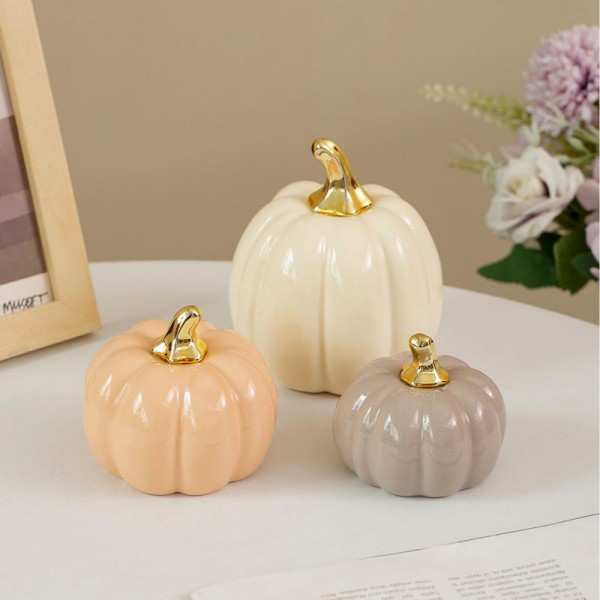 New Listed Decoration for Home Ceramic Pumpkin for Home Decor Rustic Style Decor for Home Interior