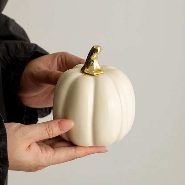 New Listed Decoration for Home Ceramic Pumpkin for Home Decor Rustic Style Decor for Home Interior