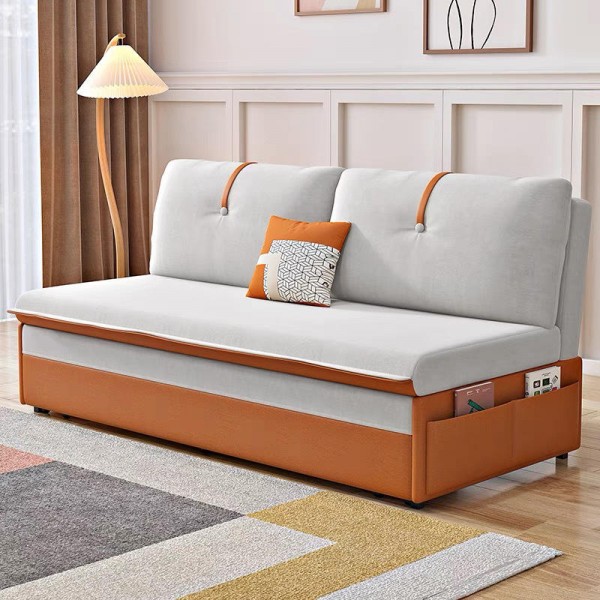 Luxury Contemporary Multifunctional Foldable Folding Bed Sofa with Storage Compartment and Pull Out Mechanism for Home Decor