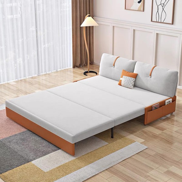 Luxury Contemporary Multifunctional Foldable Folding Bed Sofa with Storage Compartment and Pull Out Mechanism for Home Decor
