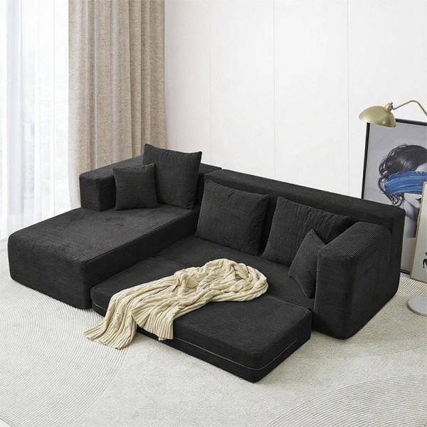 Hot Sale Modern Mid Century L Shaped Sofas Design LIving Room Sofa Set Modular Sectional Sofa Set