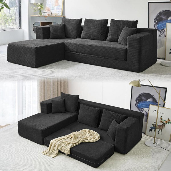 Hot Sale Modern Mid Century L Shaped Sofas Design LIving Room Sofa Set Modular Sectional Sofa Set
