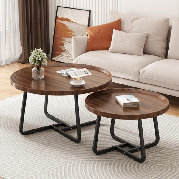 Modern Minimalist Round Edge Tea Table for Home Living Room Small Apartment