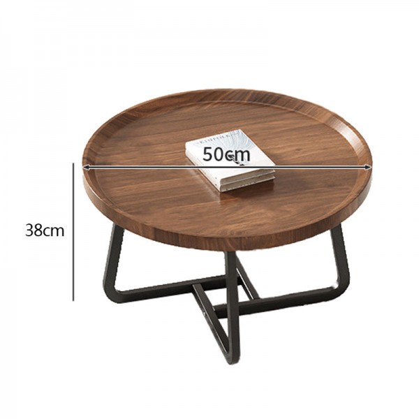 Modern Minimalist Round Edge Tea Table for Home Living Room Small Apartment