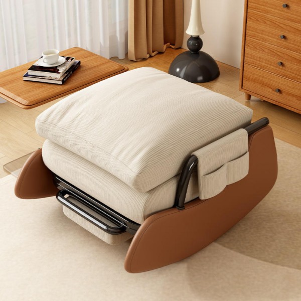 Modern Hot Selling Furniture Leisure Lounge Living Room Sofa Fabric Wooden Rocking Chair