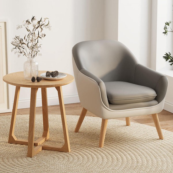 Modern Living Room Wooden Sofa Chair Furniture Nordic Leisure Home Lazy Lounge Chair Sofa Set Furniture