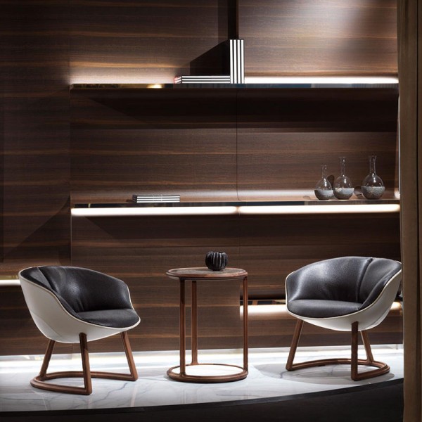 Living Room Furniture Contemporary Single Sofa Italy Modern Design Upholstered Relaxed Genuine Leisure Chairs Luxury Arm Chair