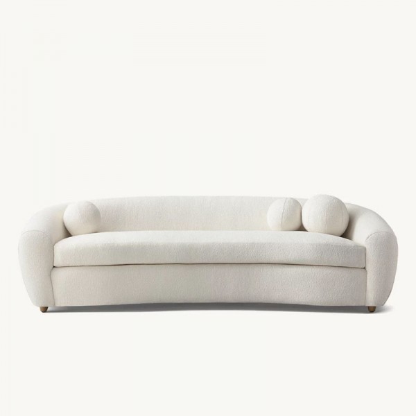 Curved Sofa Set Custom Mansion Villa Furniture for Indoor Usage for Hotels Living Rooms Malls