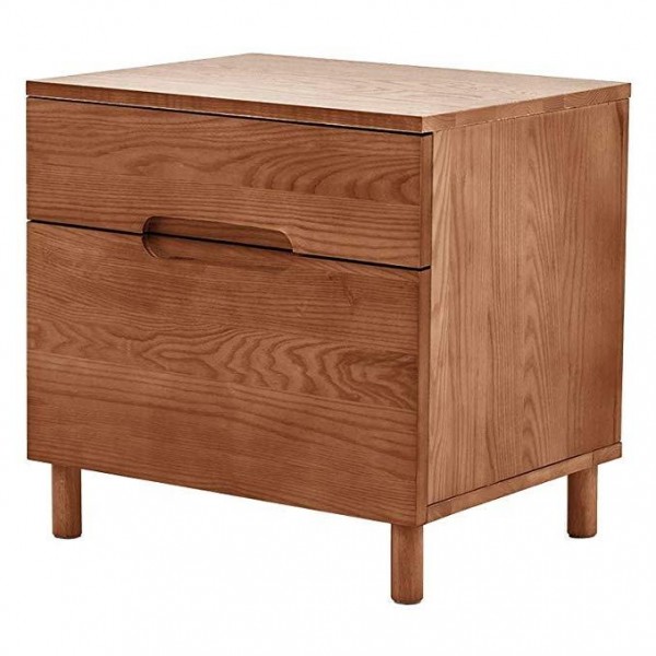 Wooden Bedside Table With 2 Drawers Nordic Bedside Table Cabinet Living Room Storage Organizer