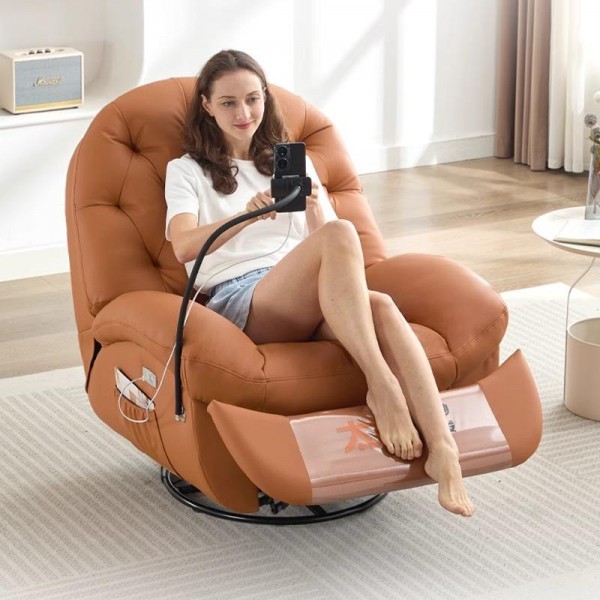 Modern Luxury Living Room Swivel Electric Massage Chairs Lounge Arm Rocking Sofa Relaxing Reclinertufted Lazy Furniture Design