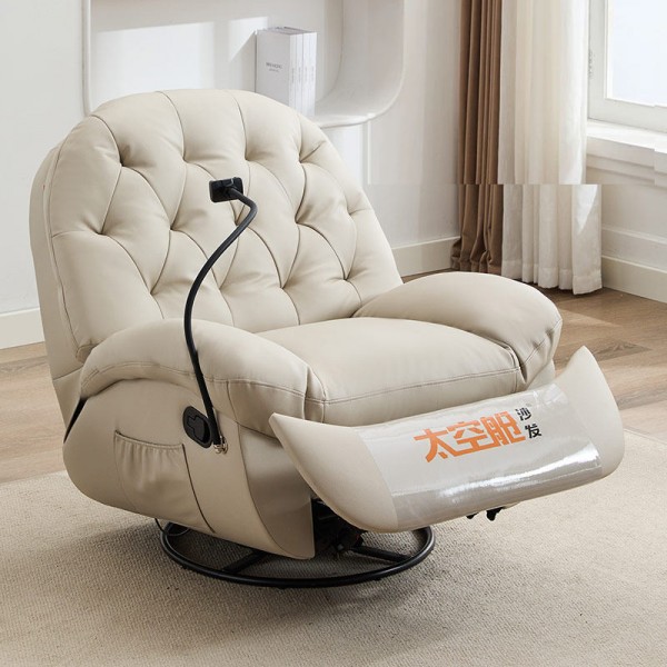 Modern Luxury Living Room Swivel Electric Massage Chairs Lounge Arm Rocking Sofa Relaxing Reclinertufted Lazy Furniture Design