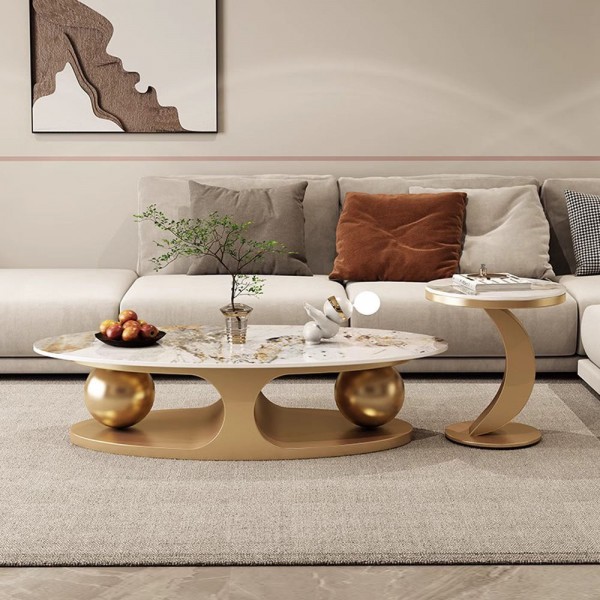 Commercial Furniture Metal Coffee Table Small Coffee Table Luxury Center Table for the Living Room