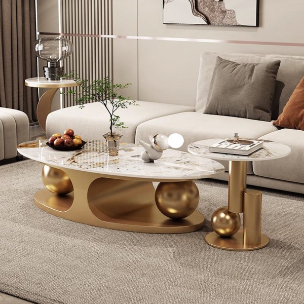 Commercial Furniture Metal Coffee Table Small Coffee Table Luxury Center Table for the Living Room