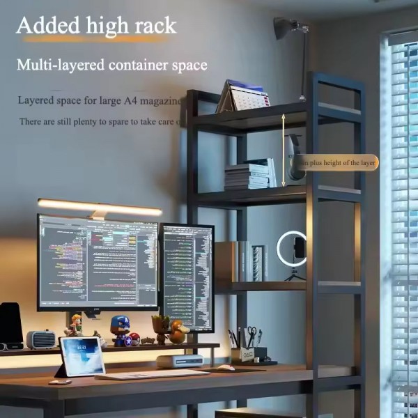 A solid wood desk and bookshelf integrated design suitable for students and families is coming soon! A great learning aid