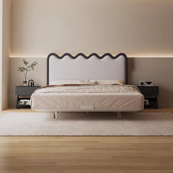 High Quality Modern Metal Queen Bed Double Master Room Home Luxury King Size Mdf Bedroom Furniture Set