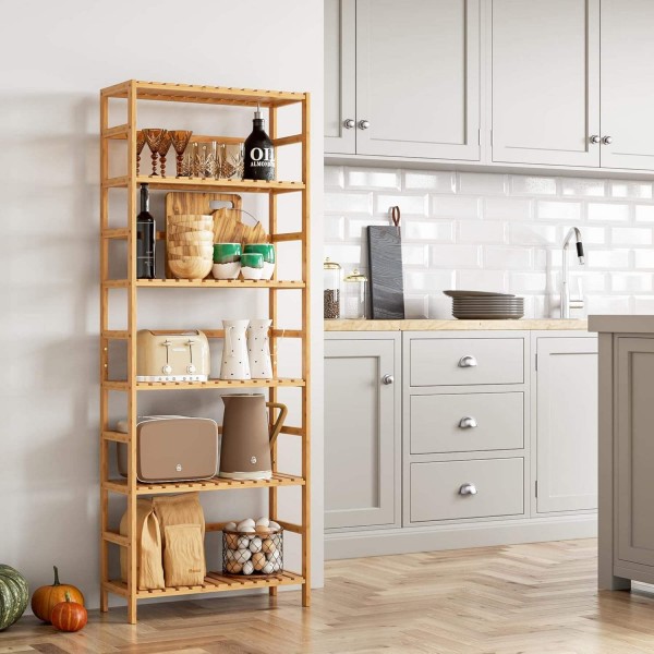 Bamboo Makeup Organiser Multifunctional Skincare Toiletries Desktop Home Accessories Display Rack