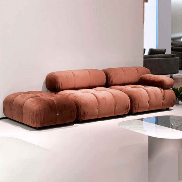 Contemporary Nordic Modern Luxury White Modular Combination Sofa Large Size Feather Luxury Living Room Furniture Villa Soft Cushion