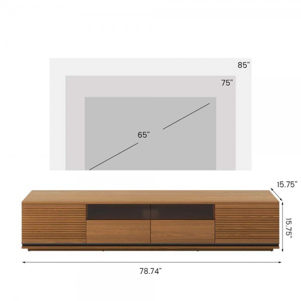 Modern Luxury Wooden Living Room Furniture Set Tv Cabinet Center Table Entertainment Tv Stand and Coffee Table Set