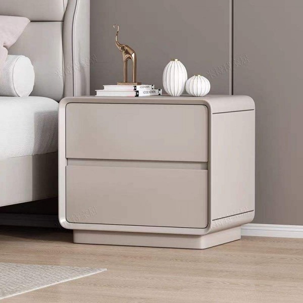 Luxury Cream Nightstand Contemporary Modern Sideboard for Bedroom for Home or Hotel for Living and Dining Rooms