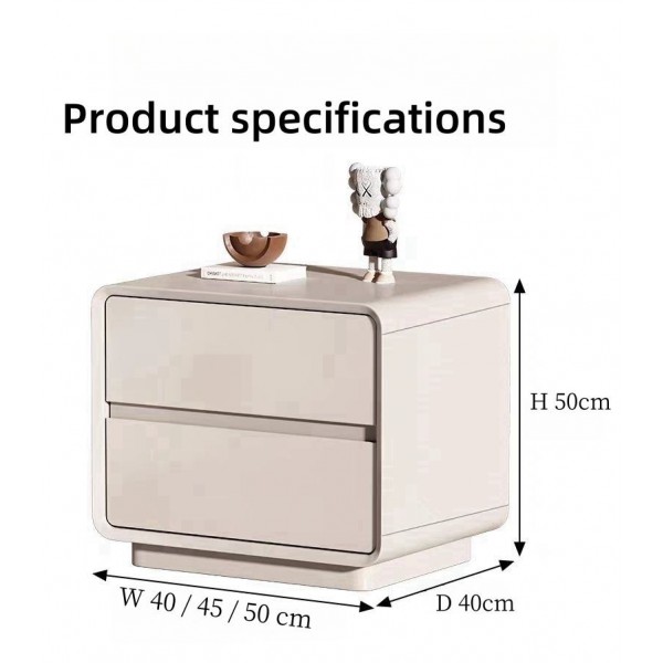 Luxury Cream Nightstand Contemporary Modern Sideboard for Bedroom for Home or Hotel for Living and Dining Rooms