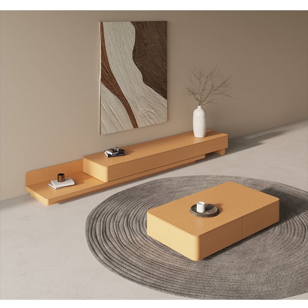 Smart Interior Smart Furniture Center Table Designs Space Saving MDF Solid Wood Adjustable Tv Stand and Coffee Table