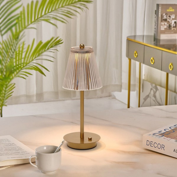 Charging Touch Table Lamp LED Dimmable Crystal Table Lamp for Bedroom Dining Room Atmosphere Lighting