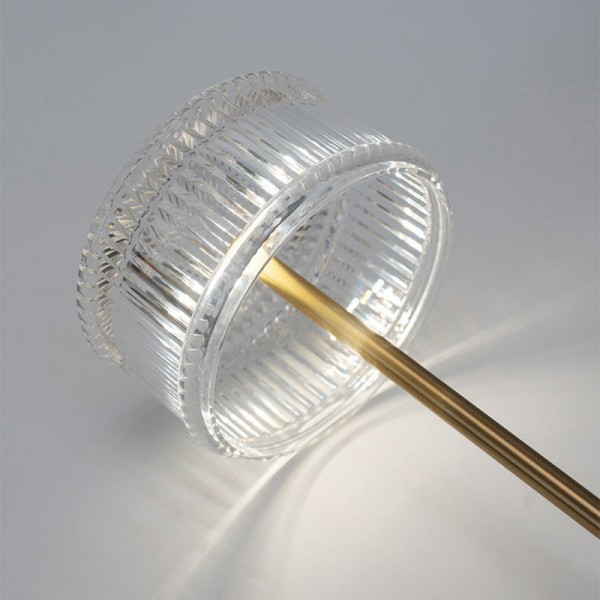 Charging Touch Table Lamp LED Dimmable Crystal Table Lamp for Bedroom Dining Room Atmosphere Lighting